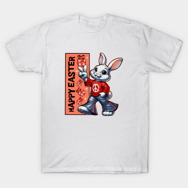 Easter bunny 70s T-Shirt by Graffik-Peeps